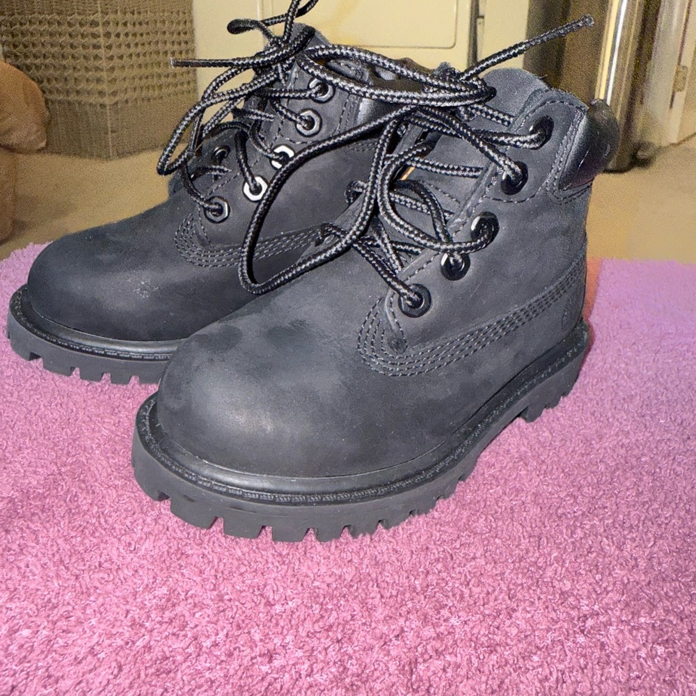 Timberland Kids Black Boots